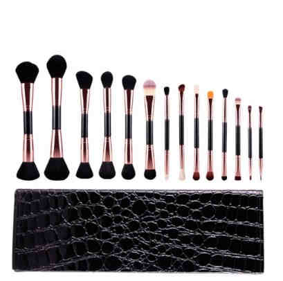 MSQ Rose Gold 14 Piece Double Makeup Brush