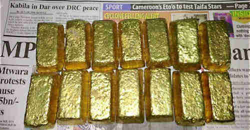 Gold bars ,nuggets and gemstone