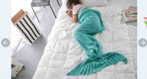 Mermaid blanket basic style for child 