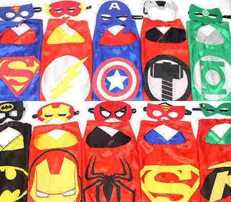 Superman cape & mask