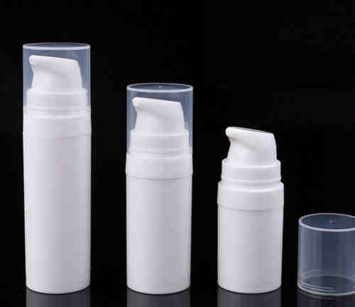 White airless pump bottles 5ml-10ml-15ml