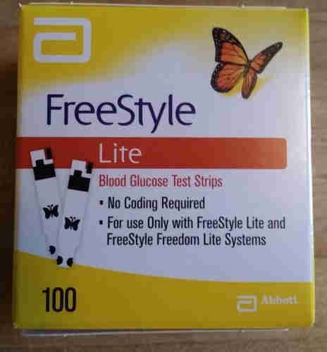 Freestyle Lite Diabetes Test Strips 100 count exp date. 2019