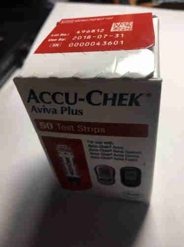 Accu-Chek Aviva Plus Box of Diabetic Blood Glucose Test Strips