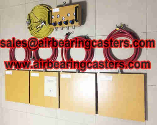 Air bearing casters application with instruction