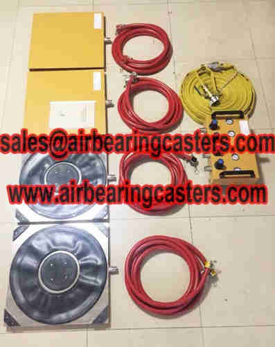 Air bearing movers is low profile to keep safe and no damage to the floor. 