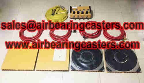 Air caster systems instruction with price list
