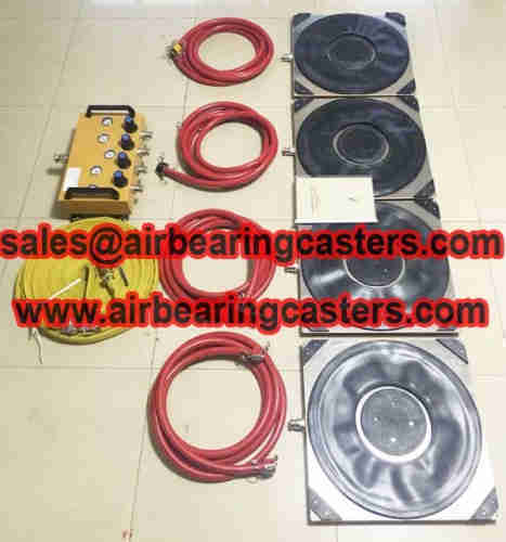 Four air modular air bearing casters