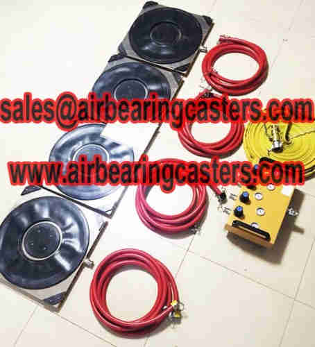 Air bearing casters application and manual instruction