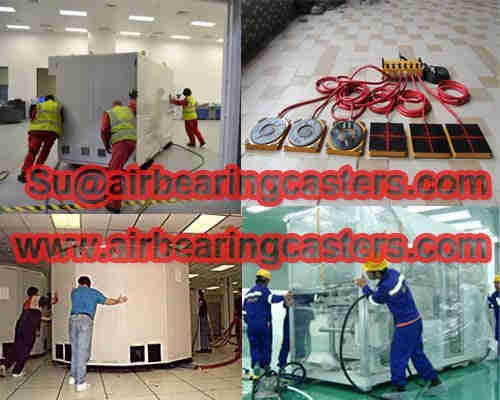 air caster operates like a hovercraft