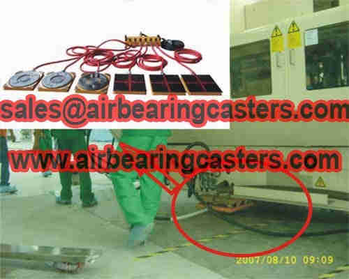 Air film transporters with accurate introduction