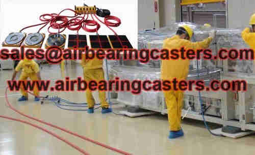 Air castersmove cleanroom machinery is used worldwide