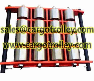 Transporting machines used on equipment moving works
