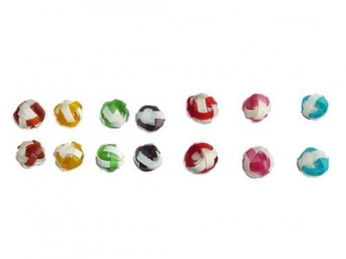 Double Color Braided Ball Dog Chews