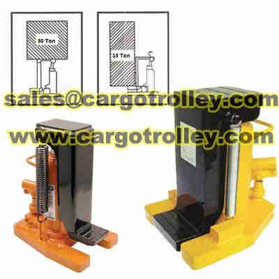 Lifting moving jack with no oil leak