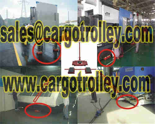 Moving roller dolly moving machine 
