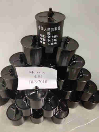 mercury 99.999% mercury 7439-97-6 Quicksilver liquid pmk bmk 13605-48-6 4433-77-6