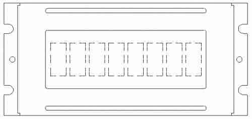 Monochrome LCM Character Type - PLC0801CW