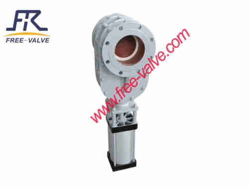 Anti wear Pneumatic ceramic Double Disc Balance gate valve  for fly ash system