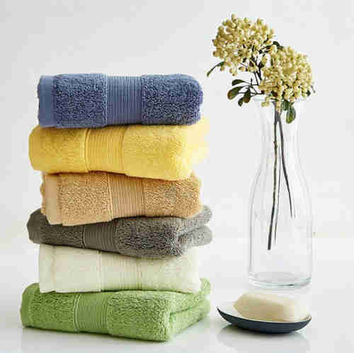  Plain long-staple cotton towel
