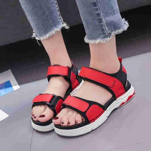  Round square decorative sandals