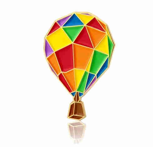 GS-JJ Hot Air Balloon Shirt Pins