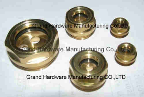 Brass Oil sight glass for gearboxes