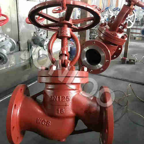DIN Globe Valve with Handwheel PN16 DN125 WCB DIN 3356